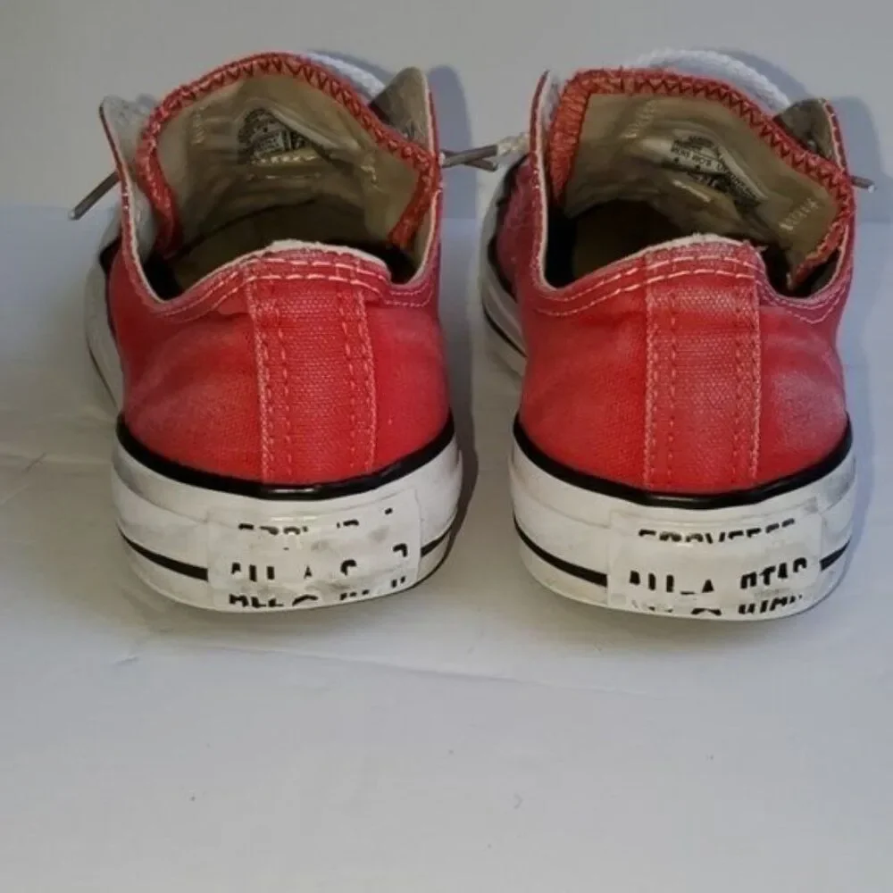 Converse SNEAKERS Red Chuck Taylor All Stars Low Tops SHOES Woman's WOMEN'S  6
